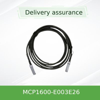 MCP1600-E003E26 Doğrudan Takılan Bakır Kablo InfiniBand EDR 100Gb/S'ye Kadar QSFP28 3m Siyah 26AWG
