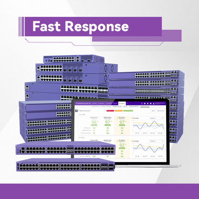 10GE4 Ölçeklenebilir AVB Extreme Networks X440 Switch G2 24T X440-G2-24p-10GE4 yeni ve orijinal