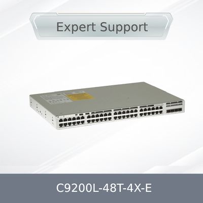 Yeni Orijinal C9200L-48t-4X-E Ağ Değiştiricisi, L3, Yönetilen, 48 X 10/100/1000 + 4 X 10 Gigabit SFP + (üst bağlantı)