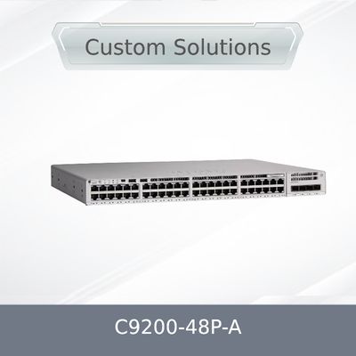 Yüksek Kaliteli Cisco C9200-48p-a C9200 Serisi 48 Portlu PoE+ Network Advantage Switch
