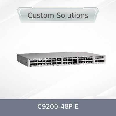 C9200-48p-E 48X 1g RJ45 PoE+Port Ağ Anahtarı 48 Port PoE+Network Essentials, X1 AC Güç Kaynağı ile