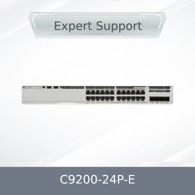 Orijinal C9200-24p-E 9200 Katman 2 Ethernet 24 Port Poe Ağ Anahtarı, Qos Fonksiyonlu