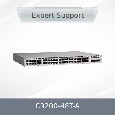 Cisco Catalyst 9200-48T-A 48-Port Veri Anahtarı Ağ Avantaj Lisansı Kurumsal Gigabit Ethernet