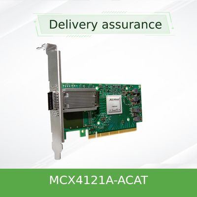 Mellanox ConnectX-4 Lx MCX4121A-ACAT Dual-Port 25GbE SFP28 PCIe3.0 x8 Network Adapter Card with Hardware-accelerated RDMA