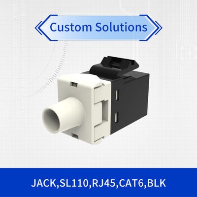 SL-Series Modular Jack, RJ45, Cat6 Unshielded, Black 24 ea/pkg 