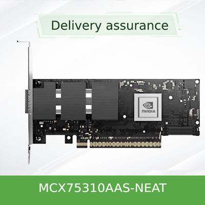 NVIDIA ConnectX-7 VPI Adaptörü ️ Çift Portlu NDR 400Gb/s, PCIe 5.0, GPUDirect, RoCE MCX75310AAS-NEAT