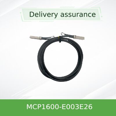 NVIDIA Mellanox MCP1600-E003E26 100Gb/s QSFP28 Pasif Doğrudan Bağlantı Bakır Kablosu 3m, EDR InfiniBand, Düşük Gecikme, Veri Merkezi Bağlantıları için Neredeyse Sıfır Gücü