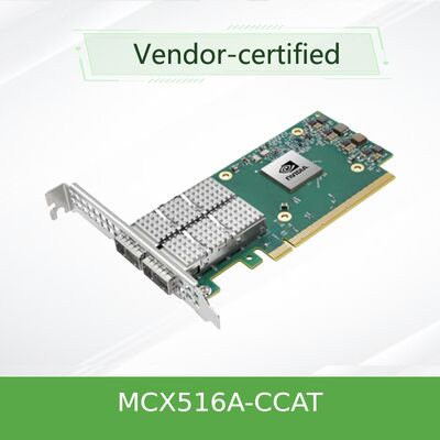 Mellanox ConnectX-5 MCX516A-CCAT 100GbE Çift Portlu QSFP28 Adaptör Kartı