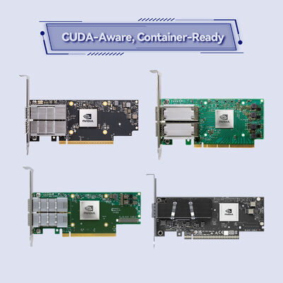 NVIDIA ConnectX-7 MCX755106AS-HEAT 400 Gb/s Çift Bağlantı Noktalı InfiniBand ve Ethernet Akıllı NIC, PCIe Gen5 ile