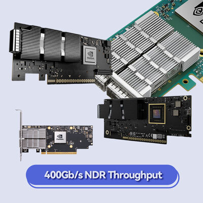NVIDIA ConnectX-7 MCX755106AS-HEAT 400 Gb/s Çift Bağlantı Noktalı InfiniBand ve Ethernet Akıllı NIC, PCIe Gen5 ile