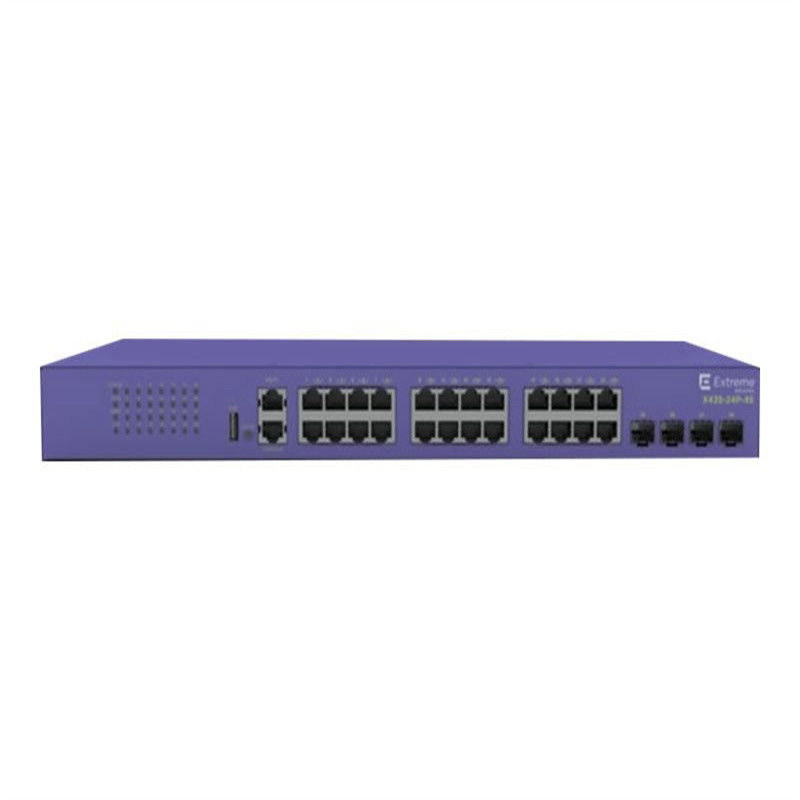 Tam Yarım Çift Yönlü 802.3at Poe X435 Aşırı Ağ AVB Anahtarı 24T-4S 48 Bağlantı Noktası 216Gbps