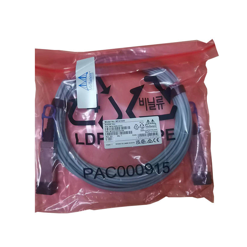 VCSEL Tabanlı QSFP Mellanox AOC Kablosu MFA1A00-E015 IB EDR 100Gb/S'ye Kadar