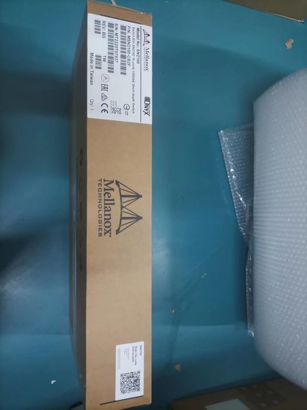 2 Çekirdekli Kısa Derinlikli Mellanox SN2000 Anahtar MSN2100-CB2F 100GbE 1U 16 QSFP28 Bağlantı Noktaları 2 AC PSU'lar X86