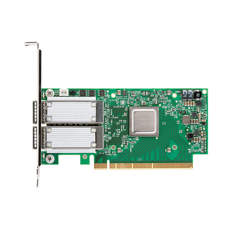 100 GbE NIC Mellanox Ağ Kartı MCX516A-CCAT Çift Bağlantı Noktalı QSFP28 PCIe3.0x16