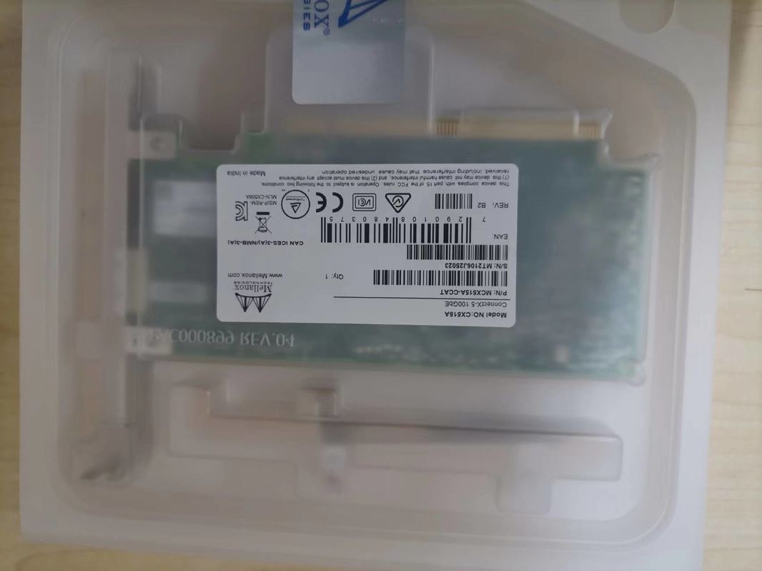 100GbE InfiniBand Mellanox Ağ Kartı Adaptörü MCX515A-CCAT EN 10 25 40 50 Oe Hızları