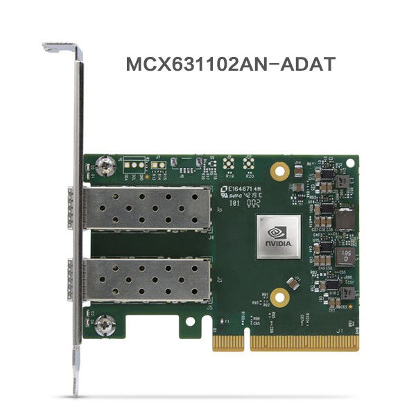 25 GB Nic Mellanox Ağ Kartı MCX631102AN-ADAT Çift Bağlantı Noktalı SFP28 PCIE 4.0 X8