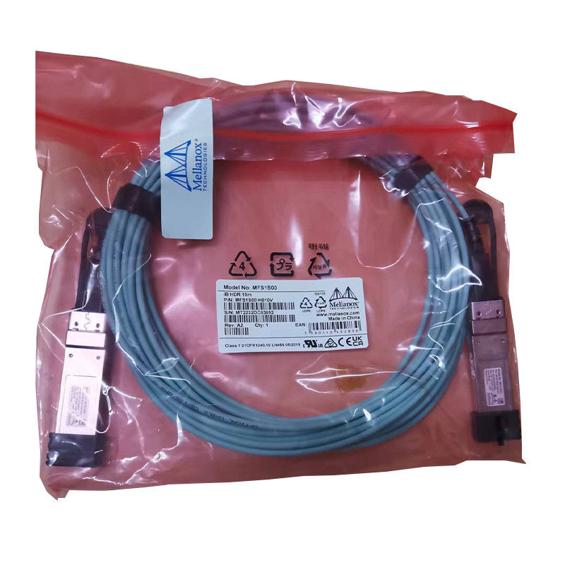 Mellanox AOC DAC kablosu MFS1S00-H015V Aoc Fiber Kablo Hızlı Verimli Veri Merkezi Bağlantıları 100GbE 25GbE