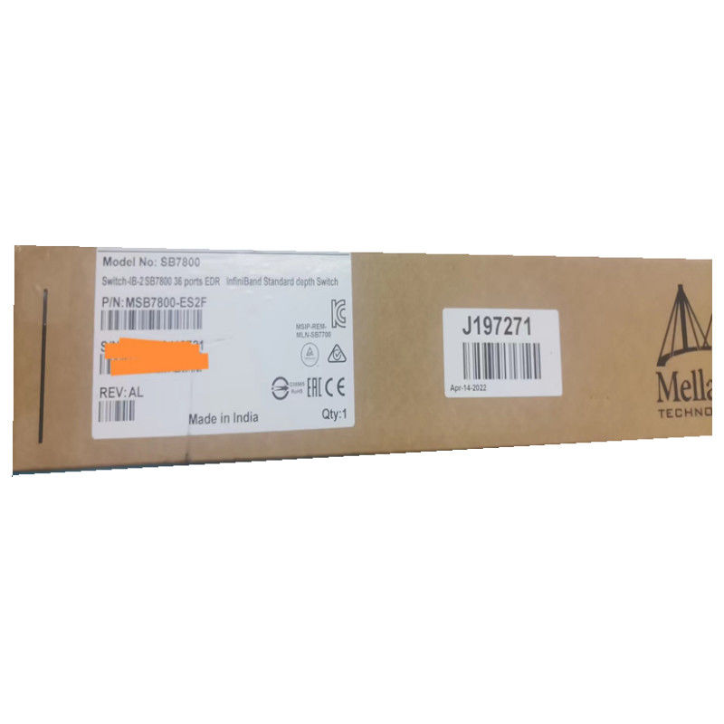 MSB7800-ES2F Mellanox Ağ Anahtarı-IB 2 Tabanlı EDR InfiniBand 1U 36 QSFP28 Bağlantı Noktası