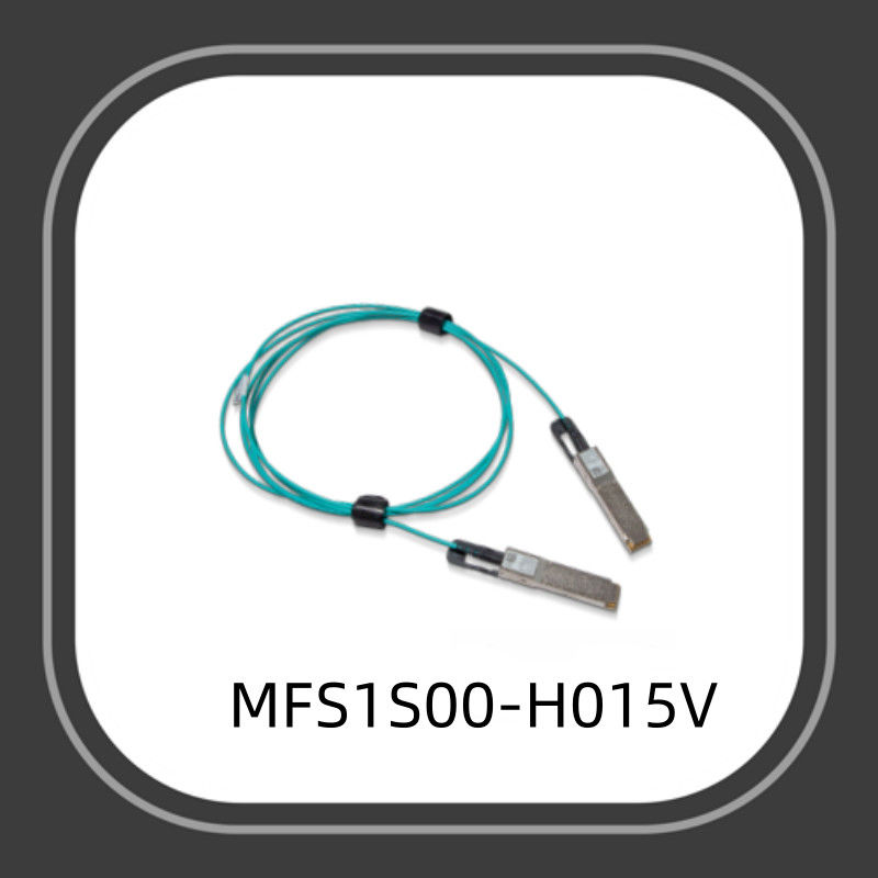 Mellanox AOC DAC kablosu 200G 15m QSFP56 Aoc Fiber Kablo MFS1S00-H015V Aktif Optik Kablo