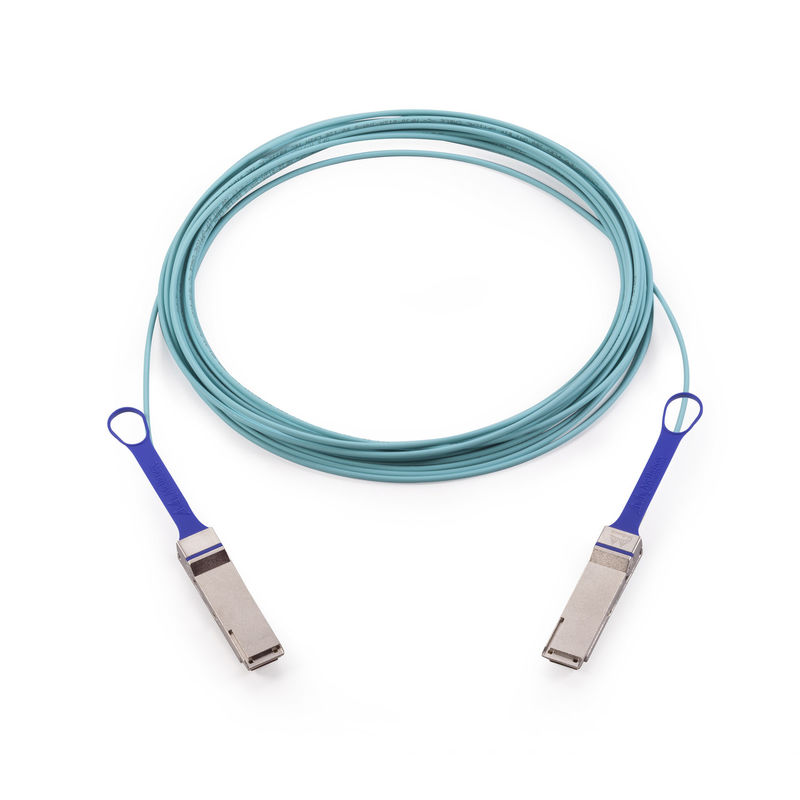 MFA1A00-E005 Aktif Optik Kablo InfiniBand EDR 100 Gb/S'ye Kadar QSFP LSZH 5 m Mellanox AOC kablosu