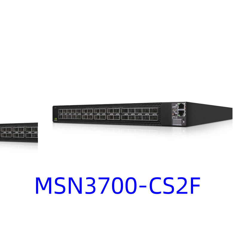 MSN3700-CS2F Mellanox Ağ Anahtarı Sarf Malzemeleri (AC) Standart Derinlik X86 CPU P2C Hava Akışı Ray Kiti