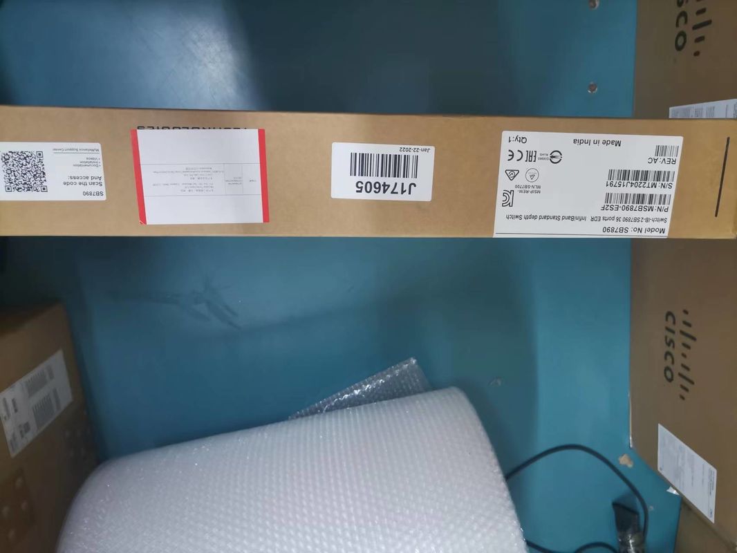 MSB7800-ES2F Mellanox Ağ Anahtarı InfiniBand EDR 100Gb/S Sistemi 36 QSFP28 Bağlantı Noktaları 1U
