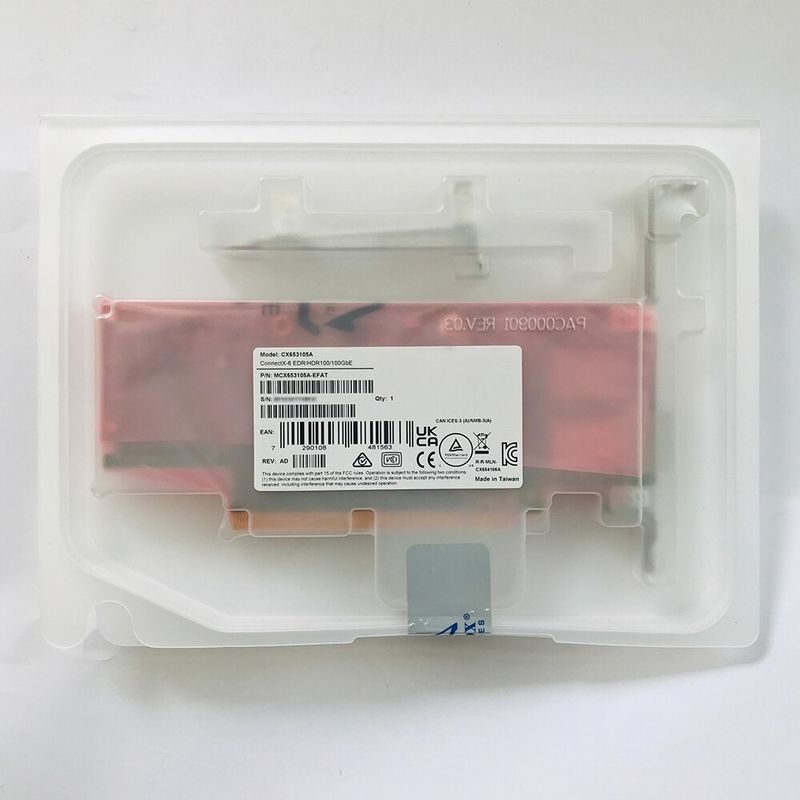 Sunucu için 100g MCX653105A-EFAT Mellanox Ağ Kartı ConnectX-6 VPI Adaptörü