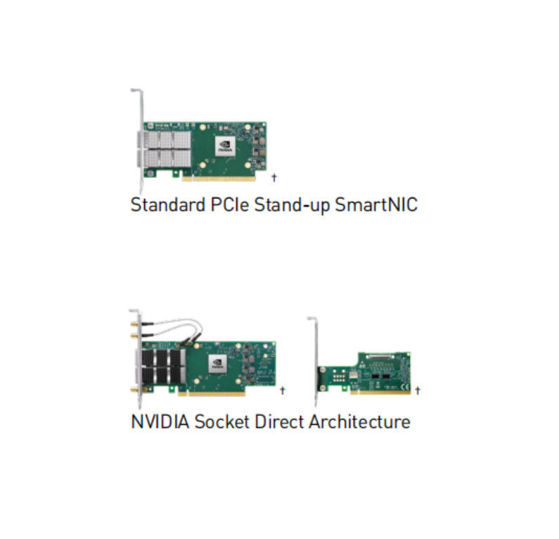 Mellanox ConnectX-6 VPI Tek Port HDR 200Gb/s InfiniBand & Ethernet Adaptör Kartı, PCIe 3.0/4.0 x16