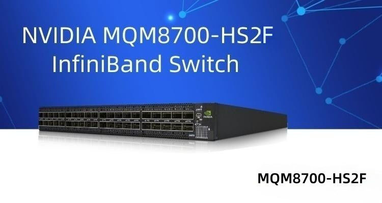 MQM8700-HS2F Mellanox Ağ Anahtarı 40 Bağlantı Noktalı 200G Veri Merkezi İçin InfiniBand