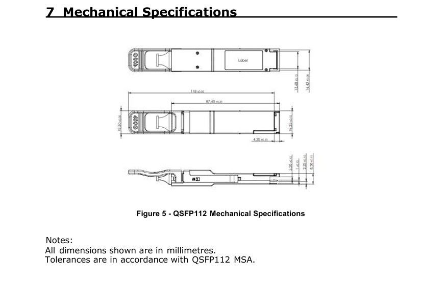 400G QSFP112 SR4 Hot-Plug Multimode Fiber Optic Transceiver 100m Veri Merkezleri ve Optik Bağlantılar için Araya Bağlantı