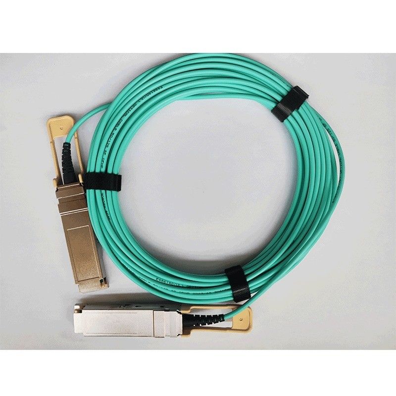 200G QSFP56 Aktif Optik Kablo 26.56GBaud Hızlı Veri İletişim OM3/OM4 Bağlantı Tipi QSFP56 Bağlantısı ile uyumlu