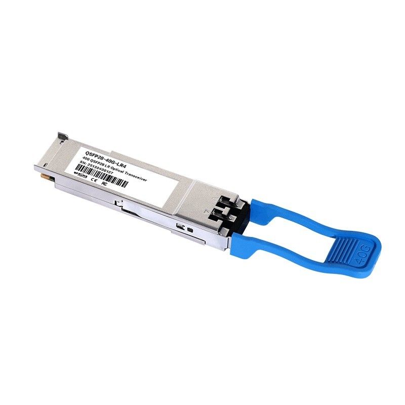 İletişim mesafesi 10km 40Gb/s QSFP LR4 Optik Alıcı 1277.5nm Hızlı Fiber Optik Ekipmanları için 10km Duplex LC