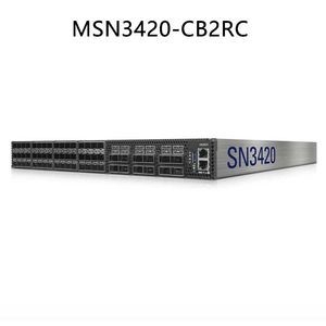 Vlan desteği ile özelleştirilebilir ağ 64-port Mellanox Spektrum-2 Sn3420 25gbe/100gbe Switch