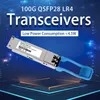 Yüksek Performanslı Qsfp28-100g-Lr4 100g Qsfp28 10km 1310nm Sm Çift LC Fiber Optik Alıcı Modülü SFP Lr4 Düşük Fiyat