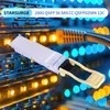 Qsfp56 Sr4 200gbase-Sr4 850nm 100m Dom MPO-12/Upc Mmf Qsfp56-200g-Sr4 200g Sr4 Optik Alıcı-Verici Modülü