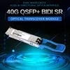 Qsfp 40g Sr Bd 40g/100GB Çift Hızlı Bidi Bdsr 850nm 100m LC Dubleks Konnektör Çok Modlu Qsfp 40g Sr Fiber Optik Alıcı-Verici