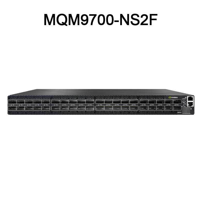 MQM9700-NS2F Mellanox Infiniband Switch Quantum 2 NDR Yazılımı 64 NDR Portları 32 Osfp Portları 2 Güç