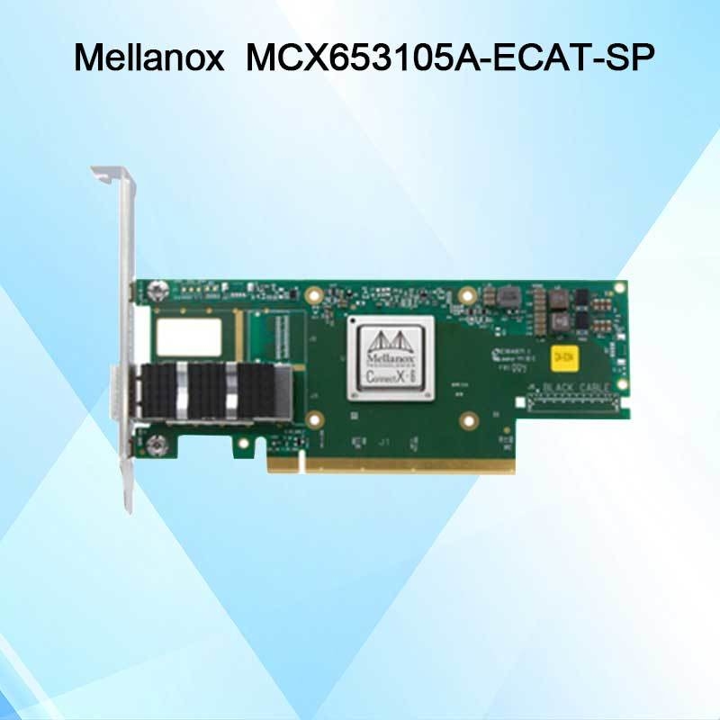 Nvidia MCX653105A-Ecat-Sp Connectx6 Tek Portlu Osfp56 EDR 100GB/S Vpi Infiniband Ağ Kartı