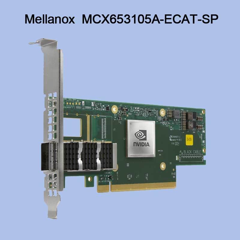 Nvidia MCX653105A-Ecat-Sp Connectx6 Tek Portlu Osfp56 EDR 100GB/S Vpi Infiniband Ağ Kartı