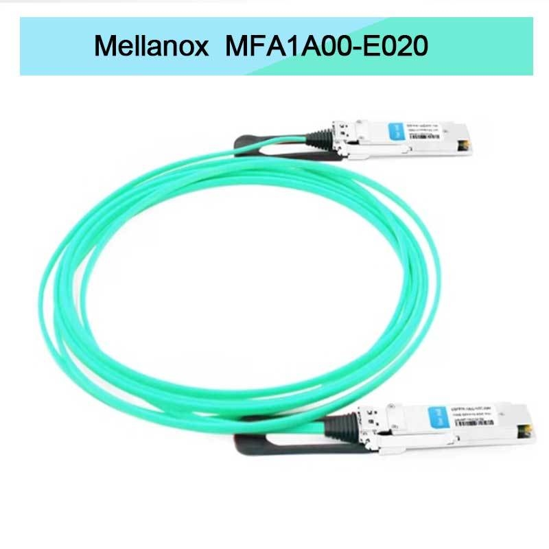Nvidia Mfa1a00-Xxxx 100GB/S Qsfp28 Mmf Aktif Optik Kablo Mfa1a00-E020 Aktif Fiber Kablo Ib EDR 100GB/S