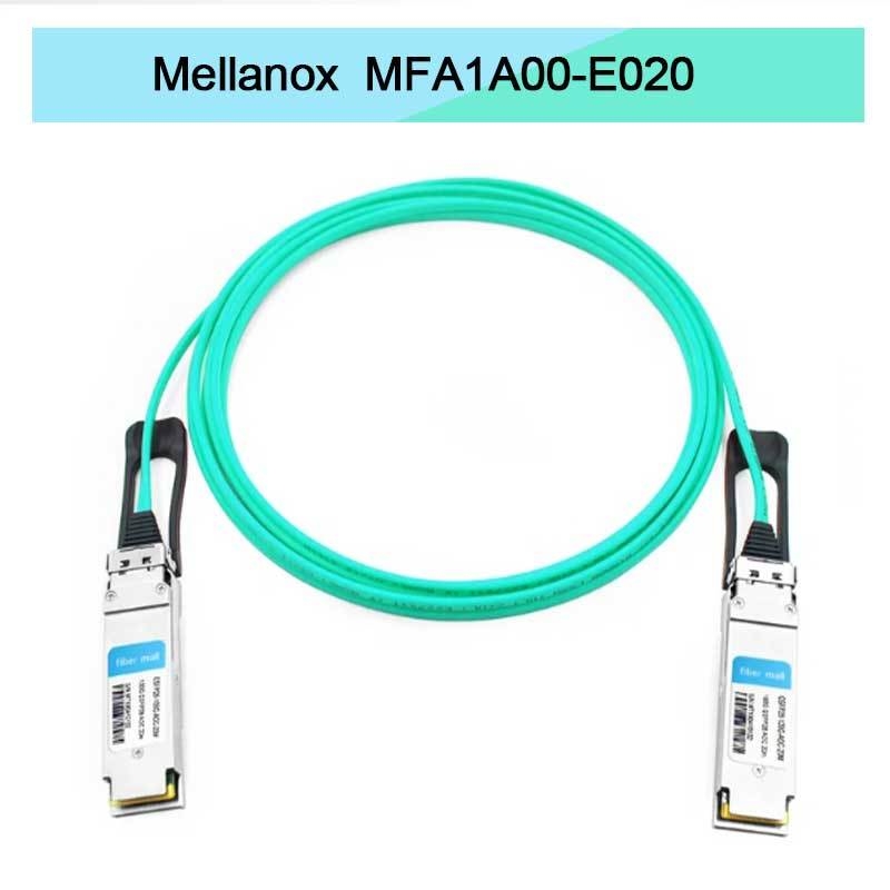 Nvidia Mfa1a00-Xxxx 100GB/S Qsfp28 Mmf Aktif Optik Kablo Mfa1a00-E020 Aktif Fiber Kablo Ib EDR 100GB/S