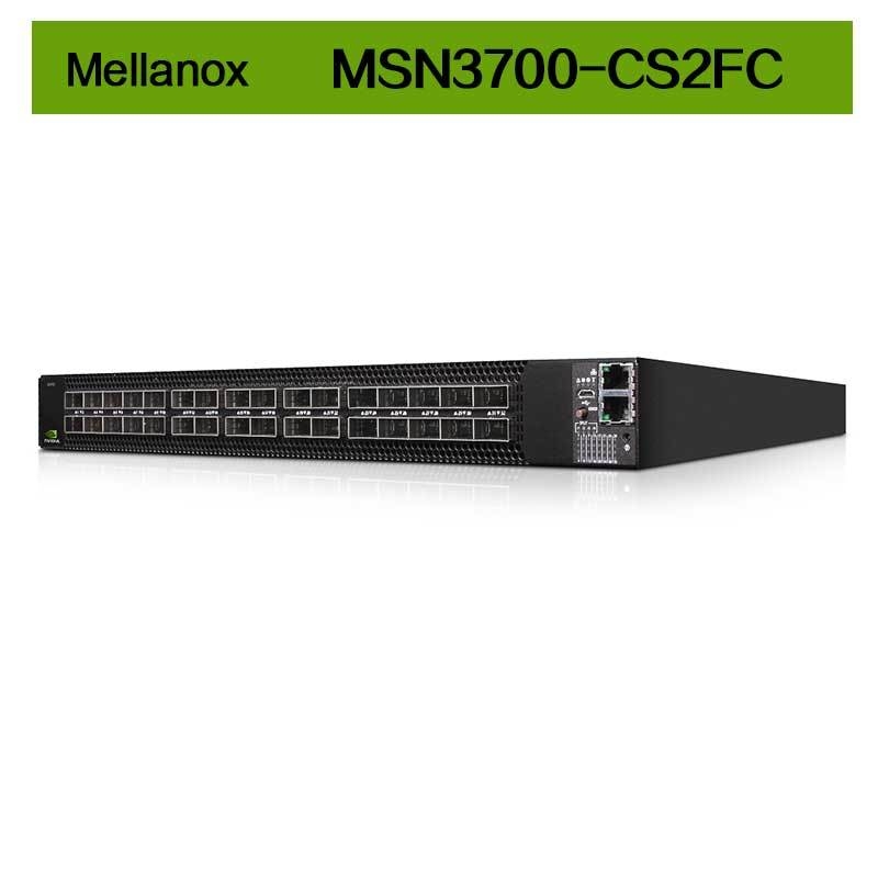 Cumulus Linux 2 AC PSU'lar Mellanox Ağ Anahtarı MSN3700 - CS2FC 100GbE 1U 32 QSFP28 Bağlantı Noktaları