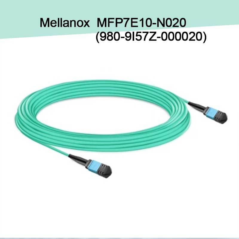 Nvidia Mfp7e10-Nxxx Optik Multimode Fiber Kablo Mfp7e10-N020 (980-9I57Z-000020) Mmf, MPO12 APC'ye MPO12 APC'ye, 20m
