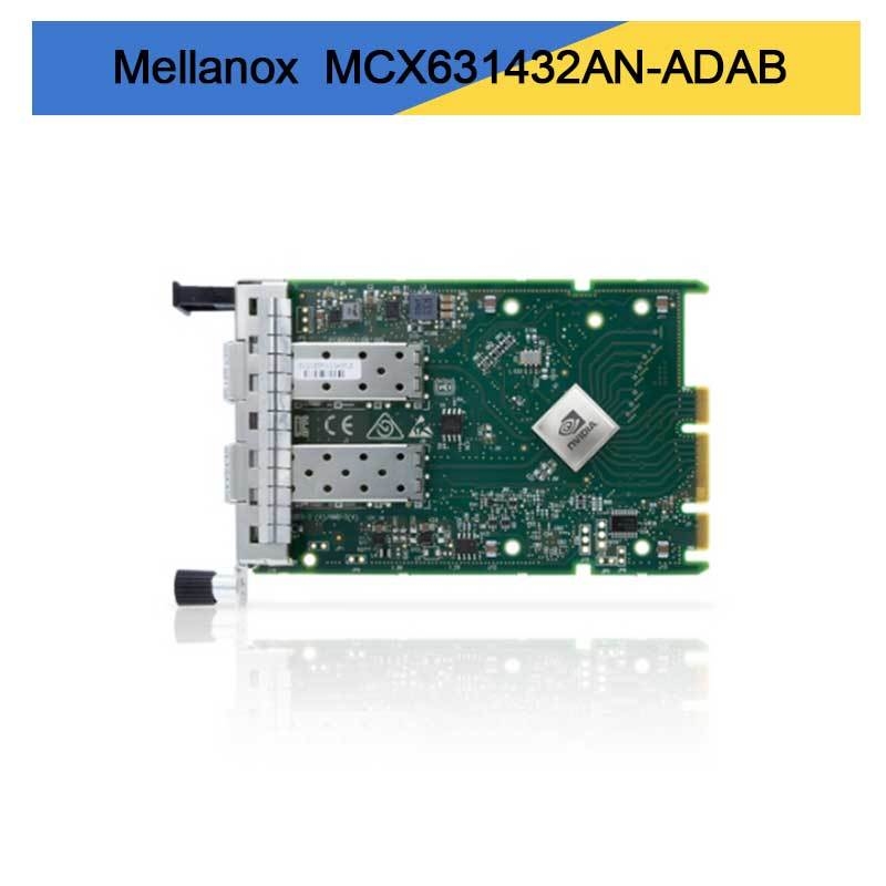 Nvidia MCX631432AN-ADAB Connectx-6 Lx En Adaptör Kartı, 25Gbe Ocp3.0, Ana Bilgisayar Yönetimi İle, Çift Portlu SFP28, Pcie 4.0 X8, Kripto Yok, Başparmak Vidası (Çekme Sekmesi) Braketi