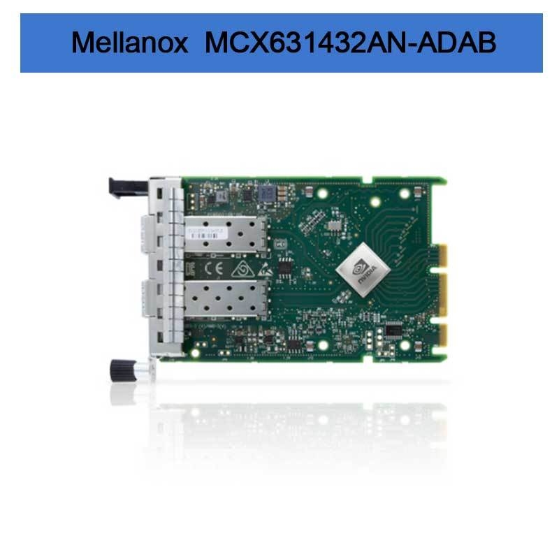 Nvidia MCX631432AN-ADAB Connectx-6 Lx En Adaptör Kartı, 25Gbe Ocp3.0, Ana Bilgisayar Yönetimi İle, Çift Portlu SFP28, Pcie 4.0 X8, Kripto Yok, Başparmak Vidası (Çekme Sekmesi) Braketi
