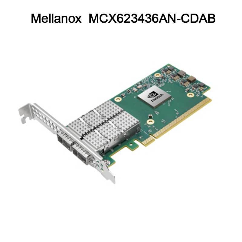 Nvidia MCX623436an-Cdab Connectx-6 Dx En Adaptör Kartı, 100GB, Ocp3.0, Anahtar Yönetimi ile, Çift Portlu Qsfp56, Pcie 4.0 X16, Kripto Yok, Parmak Çubuğu (Pull Tab)