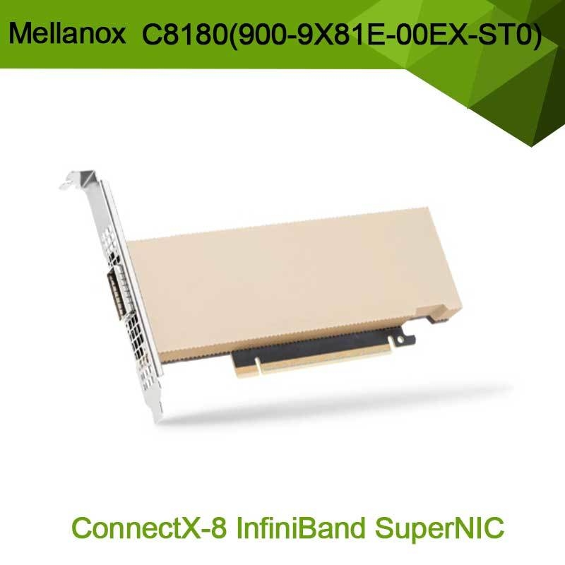 Nvidia Connectx-8 Adaptörü C8180 (900-9X81E-00EX-ST0) Tek Kafesli Osfp Infiniband: 800gbs Xdr Ib