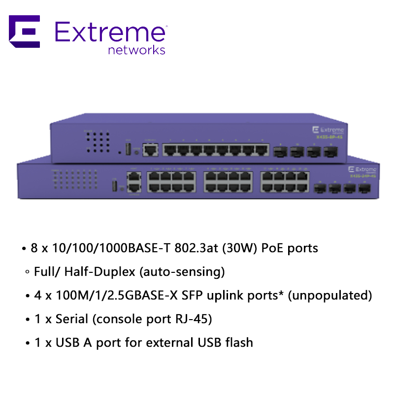 Mellanox Ağ Anahtarı Yüksek Performanslı Extreme X435-8p-4s Ağ Anahtarı, Hızlı Bağlantı için
