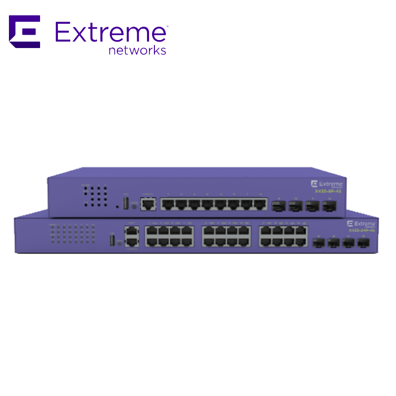 24P Extreme Networks X435 AVB Switch X435 4S 68Gbps 50.6Mpps yeni ve orijinal