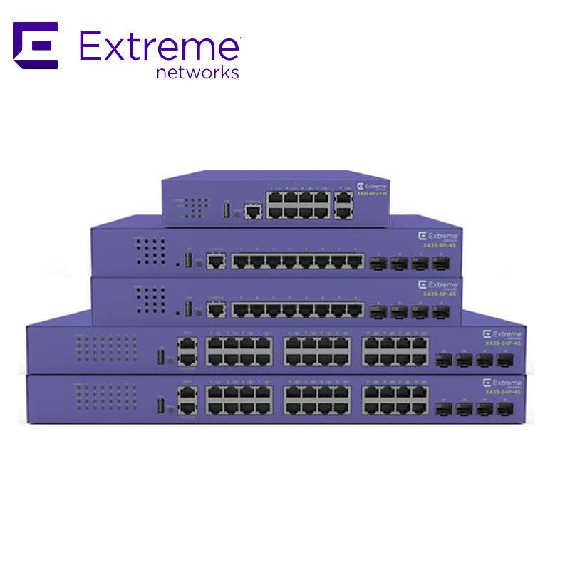 24P Extreme Networks X435 AVB Switch X435 4S 68Gbps 50.6Mpps yeni ve orijinal